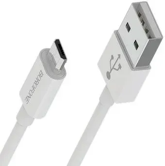 Borofone BX22 microUSB 1 м (белый)