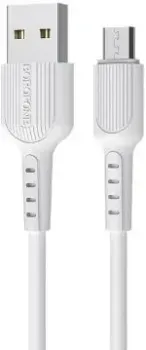 Borofone BX16 microUSB 1 м (белый)
