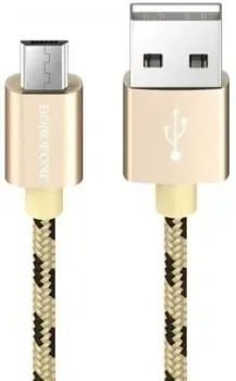 Borofone BX24 microUSB 1 м (золотистый)