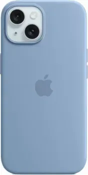 Apple MagSafe Silicone Case для iPhone 15 (зимний синий)