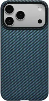 Pitaka Ultra-Slim для iPhone 17 Pro Max (1500D Black/Blue Twill)