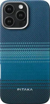 Pitaka Tactile Woven для iPhone 16 Pro Max (синий)