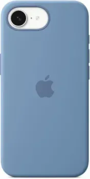 Apple Silicone Case для iPhone 16e (голубой)