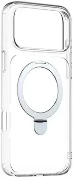 Baseus HoopRing Magnetic Phone Case with Stand для iPhone 17 Pro Max (прозрачный)