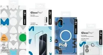 Momax Protection Bundle Set для iPhone 16 Plus MXAP24LTGS