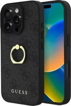 Guess PU 4G + Ring для iPhone 16 Pro GUHCP16L4GMRGR