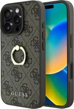 Guess PU 4G + Ring для iPhone 16 Pro GUHCP16L4GMRBR