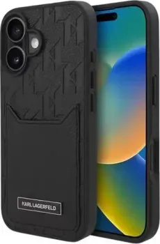 Lagerfeld Liquid Glitter RSG logo для iPhone 16 Pro KLHCP16LLCRSGPS