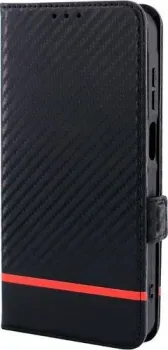 Case Book для Redmi 13C 4G/Poco C65/Poco M6 5G с магнитной застежкой (черный карбон)