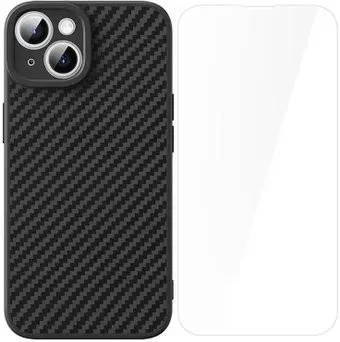 Baseus Synthetic Fiber Series для iPhone 15 660157941A (черный/прозрачный)