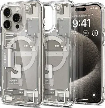 Spigen Ultra Hybrid Zero One (MagFit) для iPhone 15 Pro Max ACS07211 (серый/разноцветный)
