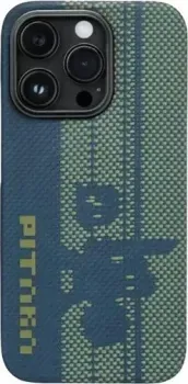 Pitaka Pixel Game Kit для iPhone 14 Pro (синий/зеленый)