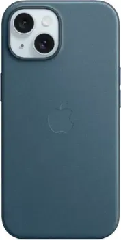 Apple MagSafe FineWoven Case для iPhone 15 (тихоокеанский синий)