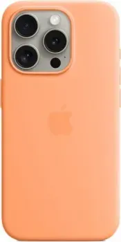 Apple MagSafe Silicone Case для iPhone 15 Pro (апельсиновый сорбет)