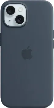 Apple MagSafe Silicone Case для iPhone 15 (синий шторм)