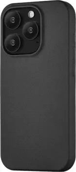 uBear Capital Leather для iPhone 15 Pro (черный)