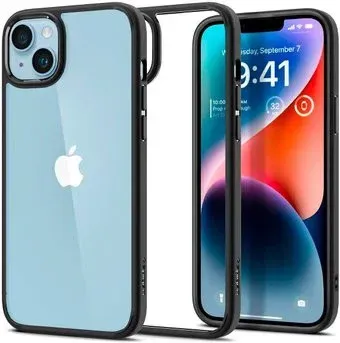 Spigen Ultra Hybrid iPhone 14 Matte Black ACS05041 (черный матовый)