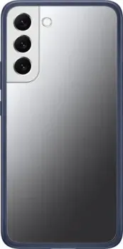 Samsung Frame Cover для S22+ (прозрачный с темно-синей рамкой)