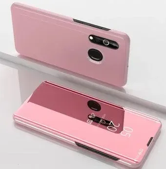 Case Smart View для Samsung Galaxy A60 (розовое золото)