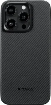 Pitaka MagEZ Case 4 для iPhone 15 Pro (600D twill, черный/серый)