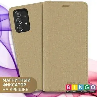 Bingo Book для Samsung Galaxy A52 4G/5G (золотистый)