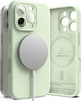 Ringke Silicone Magnetic Magsafe для Apple iPhone 16 Pro Soft Mint