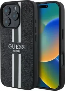 Guess PU 4G Stripes (MagSafe) для iPhone 16 Pro GUHMP16LP4RPSK