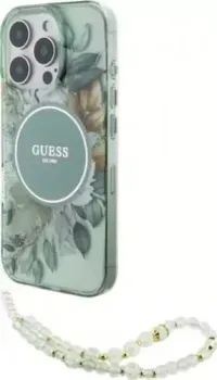 Guess PC/TPU Flowers (MagSafe) для iPhone 16 Pro GUHMP16LHFWBRCESN