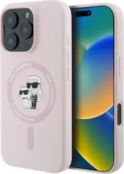 Lagerfeld Liquid Silicone NFT Karl &amp; Choupette (MagSafe) для iPhone 16 Pro Max KLHMP16XSCMKCRHP