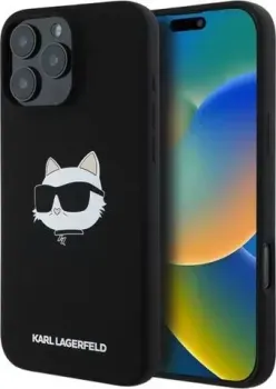 Lagerfeld Liquid Silicone NFT Choupette Head (MagSafe) для iPhone 16 Pro Max KLHMP16XSCHPPLK