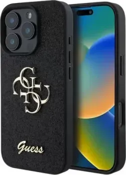 Guess Fixed Glitters 4G Big metal logo для iPhone 16 Pro Max GUHCP16XHG4SGK