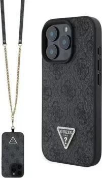 Guess Crossbody PU 4G Triangle Diamond logo для iPhone 16 Pro Max GUHCP16XP4TDSCPK