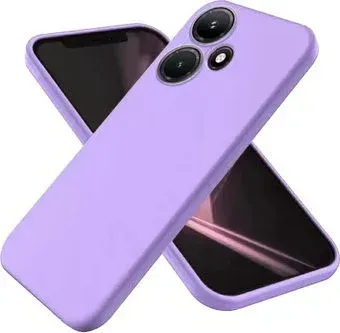KST Silicone Cover для Infinix Hot 30 Play (фиалковый с закрытым низом)