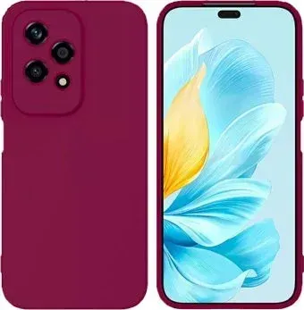 KST Silicone Cover для Honor 200 Lite (марсала с закрытым низом)