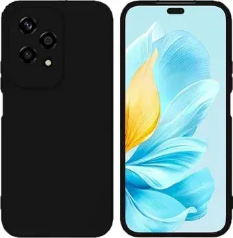 KST Silicone Cover для Honor 200 Lite (черный с закрытым низом)