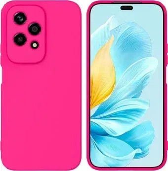 KST Silicone Cover для Honor 200 Lite (фуксия с закрытым низом)