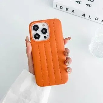 Bingo Leather Stitch для APPLE iPhone 15 (оранжевый)