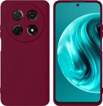 KST Silicone Cover для Huawei Nova 12i (марсала, с закрытым низом)