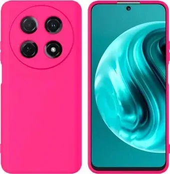 KST Silicone Cover для Huawei Nova 12i (фуксия, с закрытым низом)