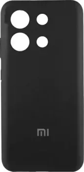 KST Silicone Cover для Xiaomi Redmi Note 13 4G (черный с закрытым низом)