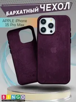 Bingo Woven Magnetic для APPLE iPhone 15 Pro Max (бордовый)