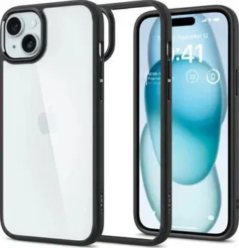 Spigen Ultra Hybrid для iPhone 15 Plus ACS06657 (черный)