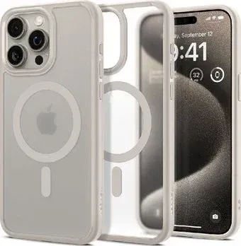 Spigen Ultra Hybrid (MagFit) для iPhone 15 Pro Max ACS07210 (серый)