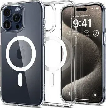 Spigen Ultra Hybrid (MagFit) для iPhone 15 Pro Max ACS06576 (белый)