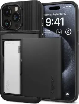 Spigen Slim Armor CS для iPhone 15 Pro ACS06728 (черный)