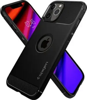 Spigen Rugged Armor для iPhone 12/iPhone 12 Pro ACS01700 (черный)