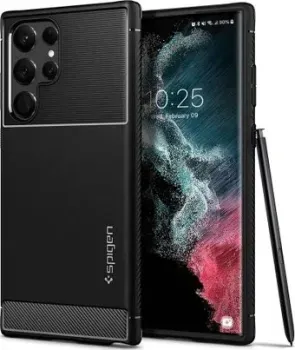 Spigen Rugged Armor для Galaxy S22 Ultra ACS03914 (черный)