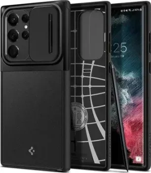 Spigen Optik Armor для Galaxy S22 Ultra ACS04281 (черный)
