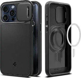 Spigen Optik Armor (MagFit) для iPhone 15 Pro ACS07184 (черный)