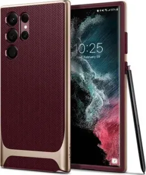 Spigen Neo Hybrid для Galaxy S22 Ultra ACS04382 (бордовый)